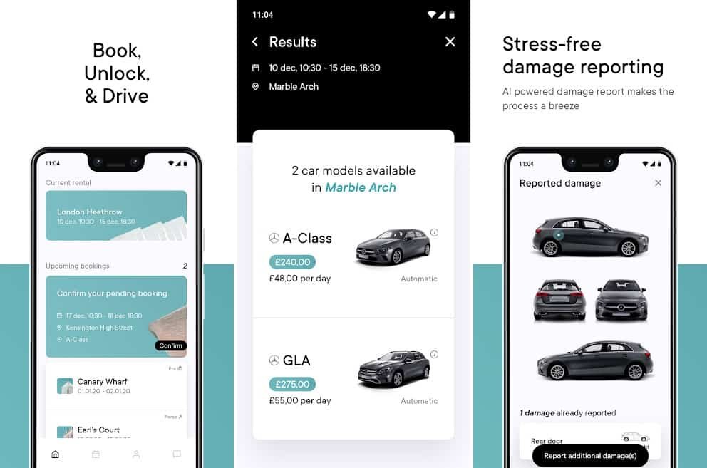 Car rental app